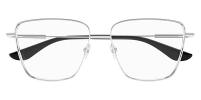 Alexander McQueen® AM0503O AMQ AM0503O 001 55 - 001 Silver Eyeglasses