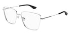 Alexander McQueen® AM0503O AMQ AM0503O 001 55 - 001 Silver Eyeglasses