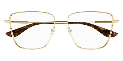 Alexander McQueen® AM0503O AMQ AM0503O 002 55 - 002 Gold Eyeglasses