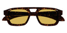 Alexander McQueen® AM0505S AMQ AM0505S 002 52 - 002 Havana / Yellow Sunglasses