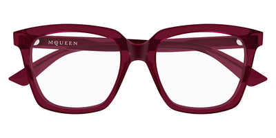 Alexander McQueen® AM0513O AMQ AM0513O 003 53 - 003 Burgundy Eyeglasses