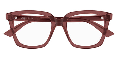Alexander McQueen® AM0513O AMQ AM0513O 004 53 - 004 Violet Eyeglasses