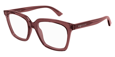 Alexander McQueen® AM0513O AMQ AM0513O 004 53 - 004 Violet Eyeglasses