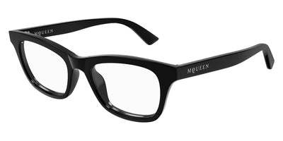 Alexander McQueen® AM0515O AMQ AM0513O 007 52 - 007 Black Eyeglasses