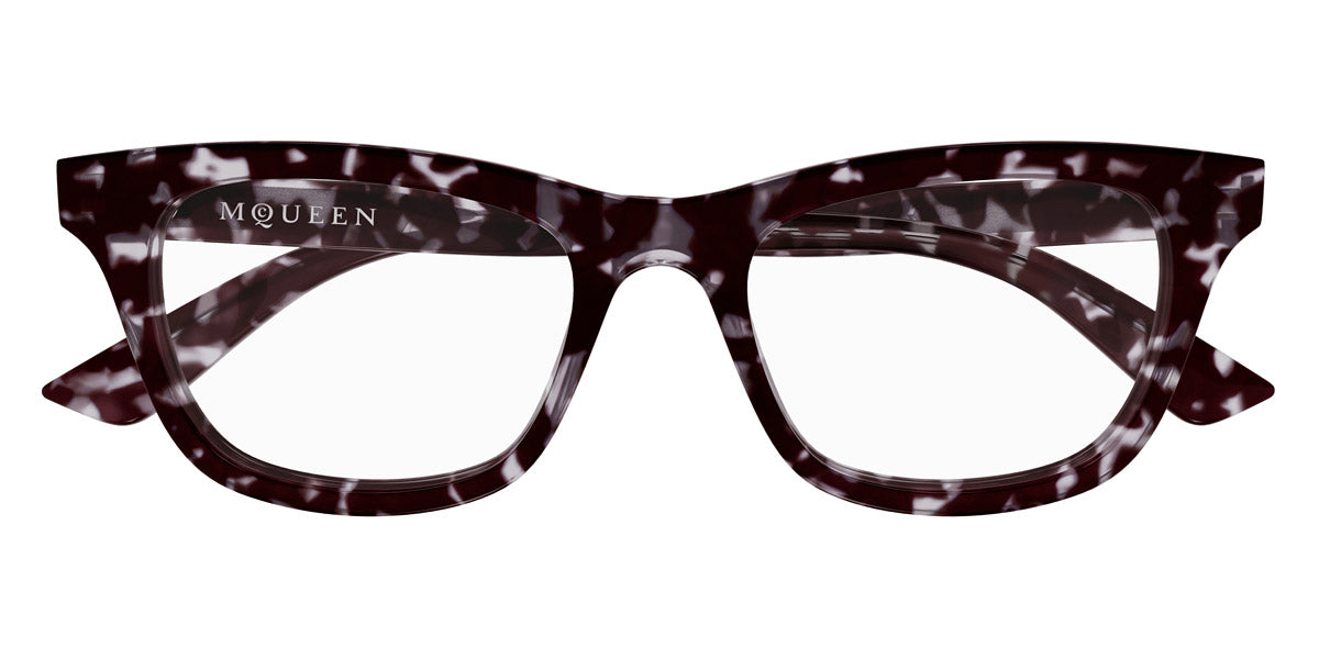 Alexander McQueen® AM0515O AMQ AM0513O 008 52 - 008 Havana Eyeglasses