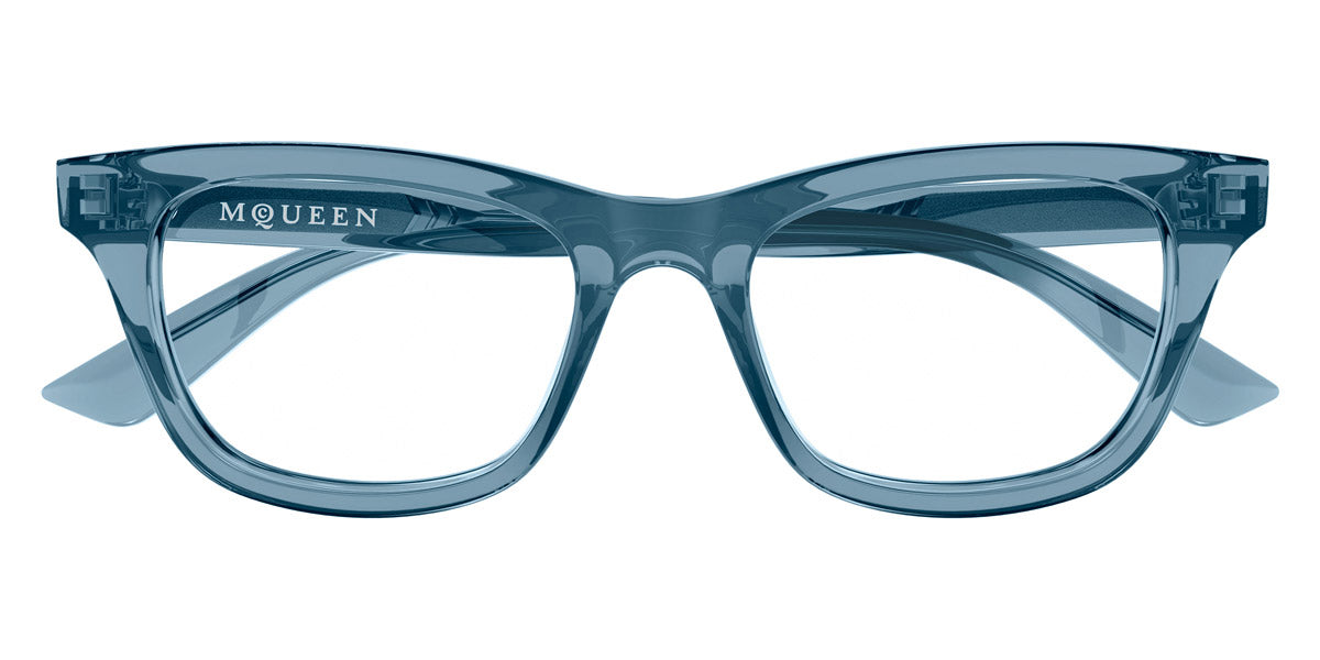 Alexander McQueen® AM0515O AMQ AM0513O 010 52 - 010 Blue Eyeglasses