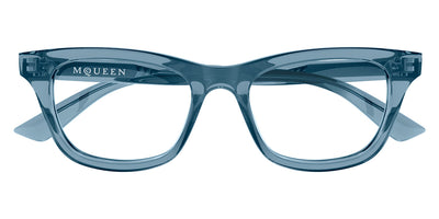Alexander McQueen® AM0515O AMQ AM0513O 010 52 - 010 Blue Eyeglasses