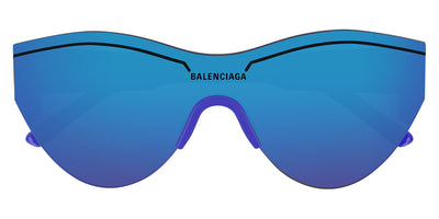Balenciaga® BB0004S BB0004S 004 99 - Blue / Blue Mirrored Sunglasses