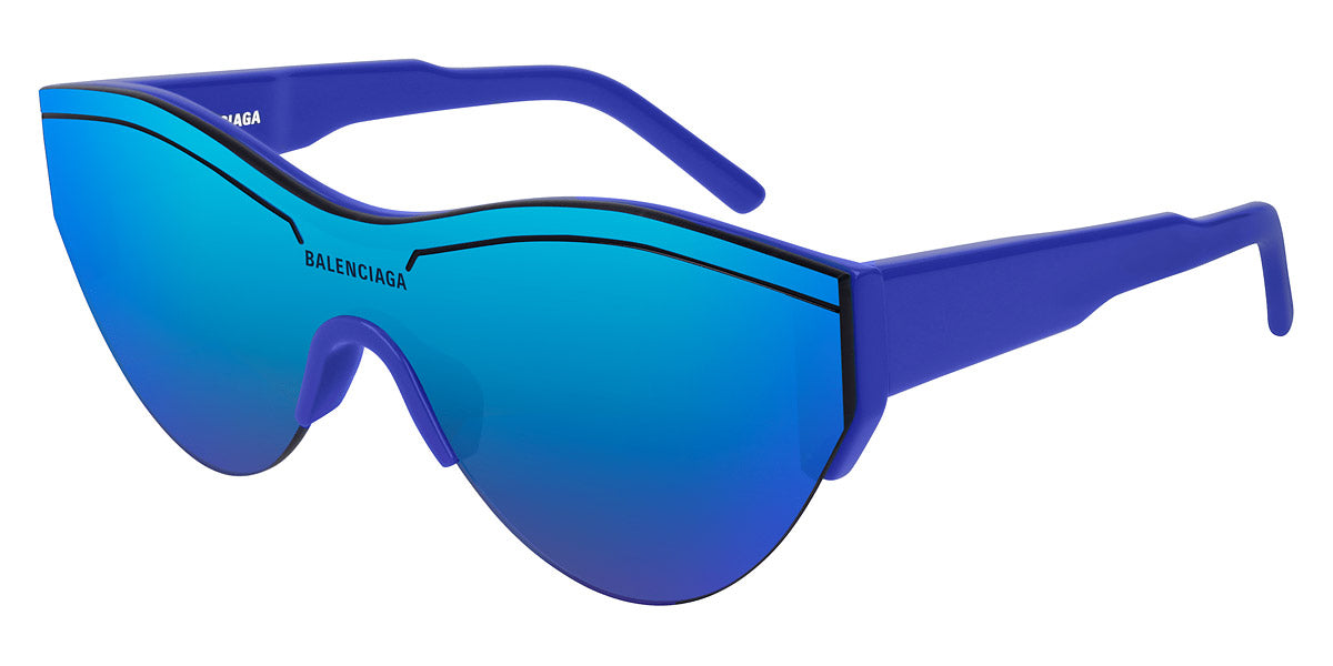 Balenciaga® BB0004S BB0004S 004 99 - Blue / Blue Mirrored Sunglasses