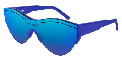 Balenciaga® BB0004S BB0004S 004 99 - Blue / Blue Mirrored Sunglasses