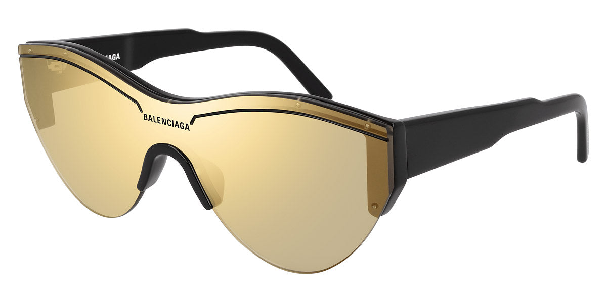 Balenciaga® BB0004S BB0004S 006 99 - Black / Gold Flash Sunglasses