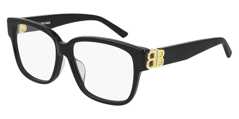 Balenciaga® BB0104O BB0104O 001 56 - Black Eyeglasses