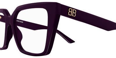 Balenciaga® BB0130O - Purple Eyeglasses