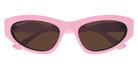 Balenciaga® BB0207S BB0207S 004 54 - Pink / Brown Sunglasses