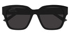 Balenciaga® BB0215SA BB0215SA 001 56 - Black / Gray Sunglasses