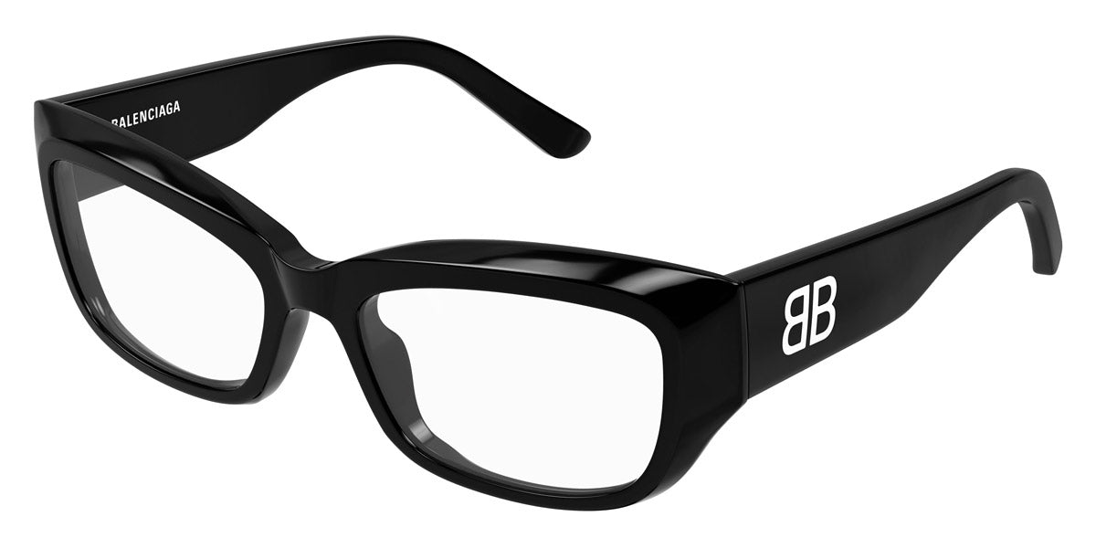 Balenciaga® BB0399O BL BB0399O 001 55 - Black Eyeglasses