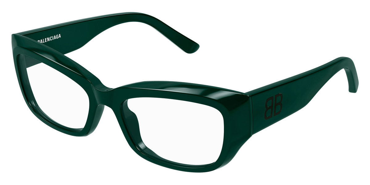 Balenciaga® BB0399O BL BB0399O 004 55 - Green Eyeglasses