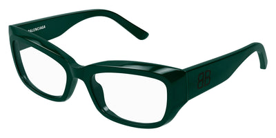 Balenciaga® BB0399O BL BB0399O 004 55 - Green Eyeglasses
