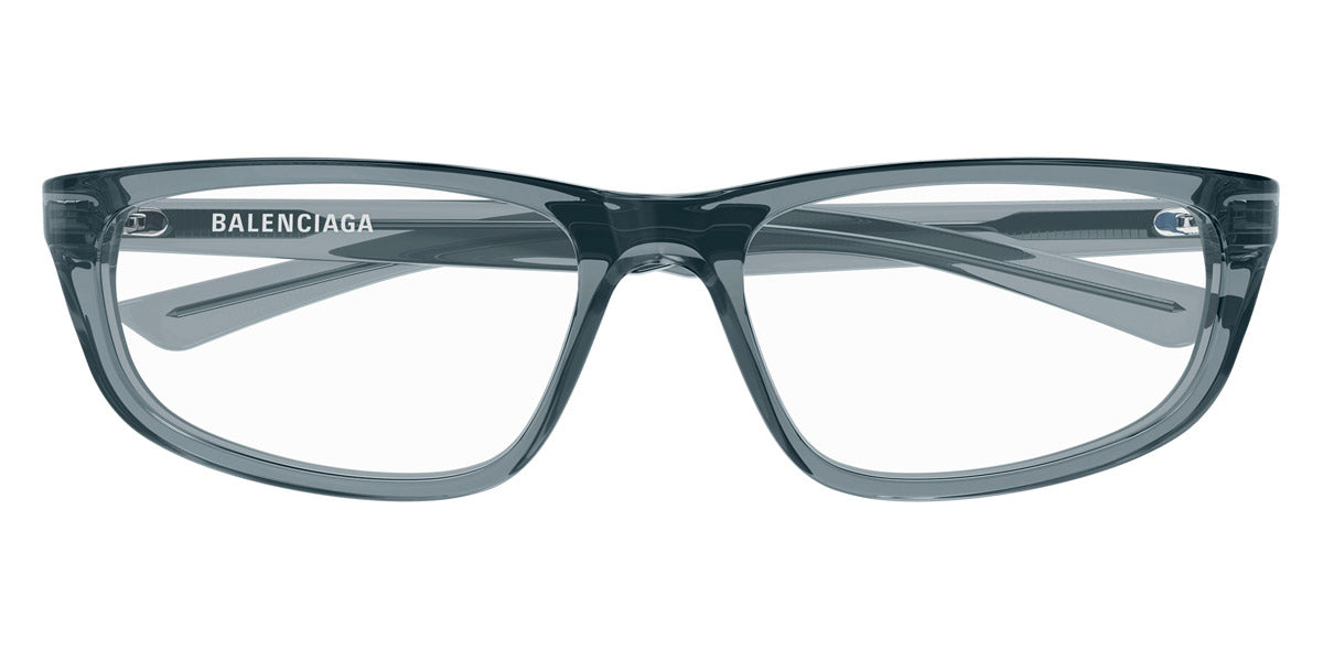 Balenciaga® BB0407O BL BB0407O 004 56 - Green Eyeglasses