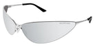 Balenciaga® BB0315S BL BB0315S 001 93 - Silver /Silver Mirrored Double Lenses 