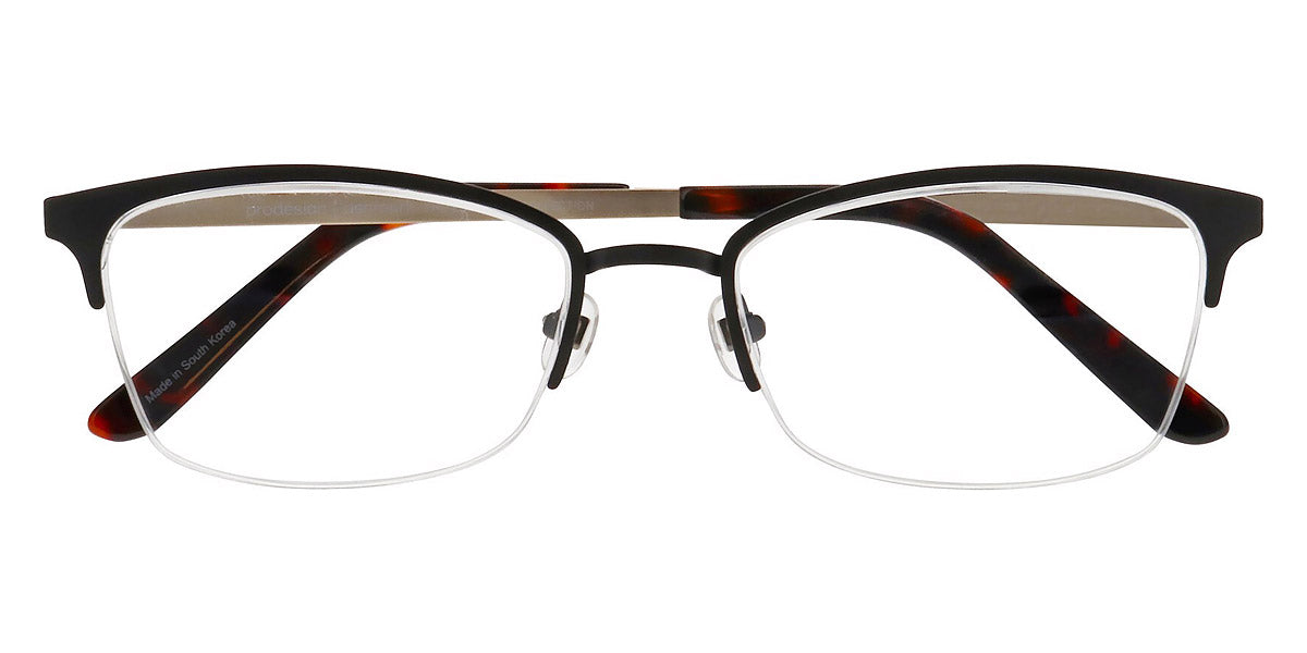 ProDesign Denmark® BOW 1 PDD BOW 1 6031 53 - Black Dark Matt Eyeglasses