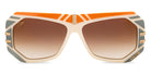 Cazal® 868 CZL 868 003 58 - 003 Milky White-Orange Sunglasses