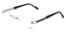 Cazal® 7103 CZL 7103 002 58 - 002 Black-Silver Mat Eyeglasses