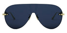 Dior® CD CHAIN M2U CD CD CHAIN M2U B0B0 00 - B0B0 Shiny Light Nickeltin / Blue Sunglasses