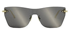 Dior® CD CHAIN M3U - B0A4 Shiny Light Nickeltin / Smoke Mirror Sunglasses