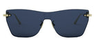 Dior® CD CHAIN M3U - B0B0 Shiny Light Nickeltin / Blue Sunglasses