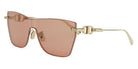 Dior® CD CHAIN M3U - B0L0 Shiny Light Nickeltin / Violet Sunglasses