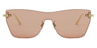 Dior® CD CHAIN M3U - B0L0 Shiny Light Nickeltin / Violet Sunglasses