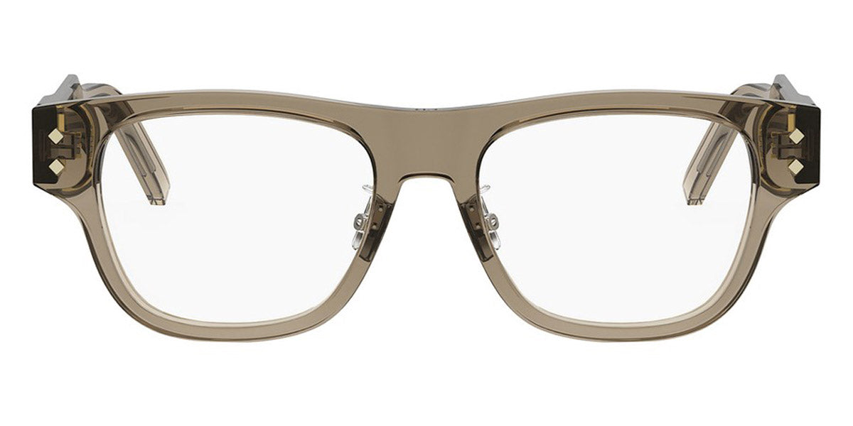 Dior® CD DIAMONDO S10F CD CD DIAMONDO S10F 64BB 53 - 64BB Shiny Brown / Transparent Blue block lenses Eyeglasses