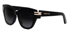 Dior® CDIOR B4F CD CDIOR B4F 10A1 56 - 10A1 Shiny Black / Gradient Smoke Sunglasses