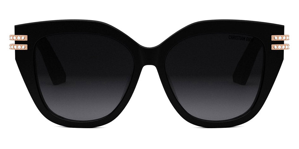 Dior® CDIOR B4F CD CDIOR B4F 10A1 56 - 10A1 Shiny Black / Gradient Smoke Sunglasses