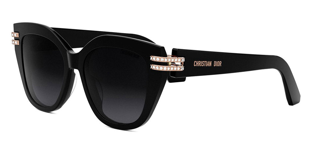 Dior® CDIOR B4I CD CDIOR B4I 10A1 53 - 10A1 Shiny Black / Gradient Smoke Sunglasses