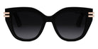 Dior® CDIOR B4I CD CDIOR B4I 10A1 53 - 10A1 Shiny Black / Gradient Smoke Sunglasses