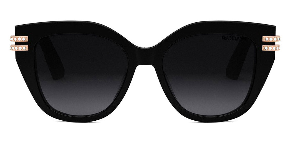 Dior® CDIOR B4I CD CDIOR B4I 10A1 53 - 10A1 Shiny Black / Gradient Smoke Sunglasses