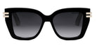 Dior® CDior S1I CD CDIOR S1I 10A1 52 - Shiny Black 10A1 Sunglasses