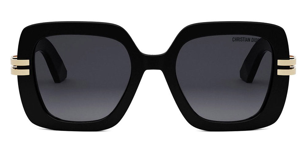 Dior® CDIOR S2I CD CDIOR S2I 10A1 52 - 10A1 Shiny Black / Gradient Smoke Sunglasses