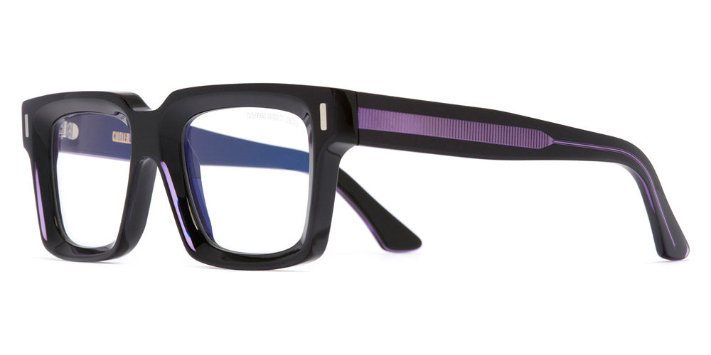 Cutler and Gross® CGOP138652 CGOP138652 013 Purple On Black 52 - Purple On Black Eyeglasses