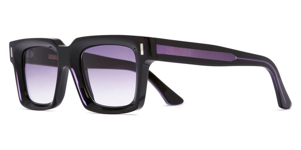 Cutler and Gross® CGSN138652 CGSN138652 010 Purple On Black 52 - Purple On Black Sunglasses