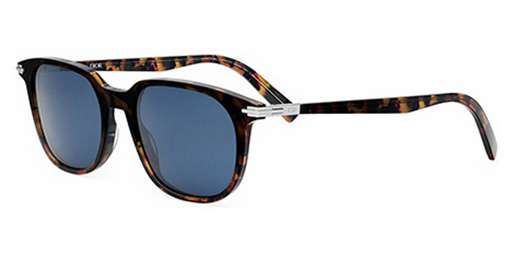 Dior® Diorblacksuit S12I Bioacetate - 18B0 Shiny Havana / Blue Sunglasses