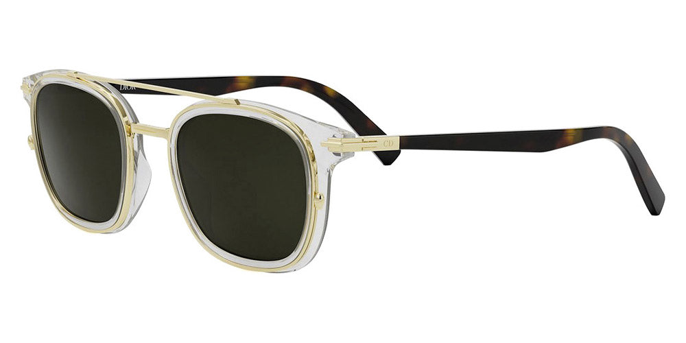 Dior® DIORBLACKSUIT S14I CD DIORBLACKSUIT S14I 87C0 49 - 87C0 Crystal/ Green Sunglasses