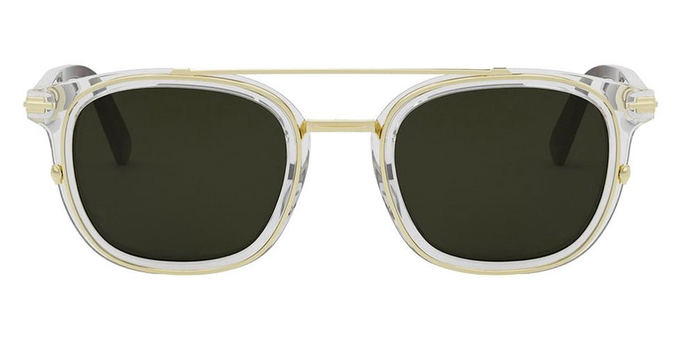 Dior® DIORBLACKSUIT S14I CD DIORBLACKSUIT S14I 87C0 49 - 87C0 Crystal/ Green Sunglasses