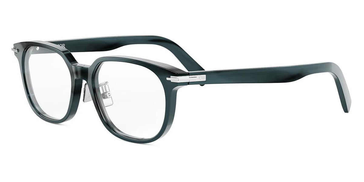 Dior® DIORBLACKSUITO S25F CD DIORBLACKSUITO S25F 2800 53 - 2800 Shiny Blue Eyeglasses