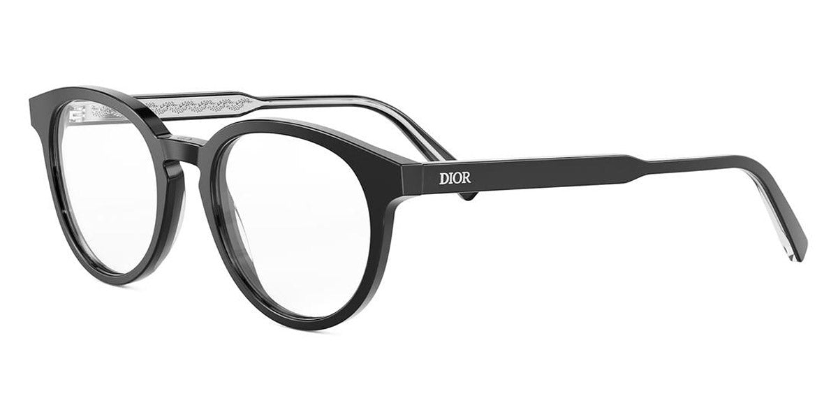 Dior® DIORBOTANICAO R3I CD DIORBOTANICAO R3I 1000 49 - 1000 Shiny Black Eyeglasses
