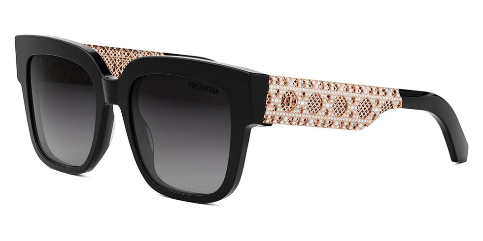Dior® DIORÉSILLE S1I - 12A1 Shiny Black with Grey Sunglasses