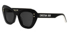 Dior® DIORPACIFIC B3U - Shiny Black/Lenses Smoke Organic 10A0 Sunglasses