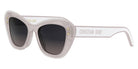 Dior® DIORPACIFIC B3U - Shiny Light Pink/Lenses Gradient or Mirror Violet Organic 40GL Sunglasses